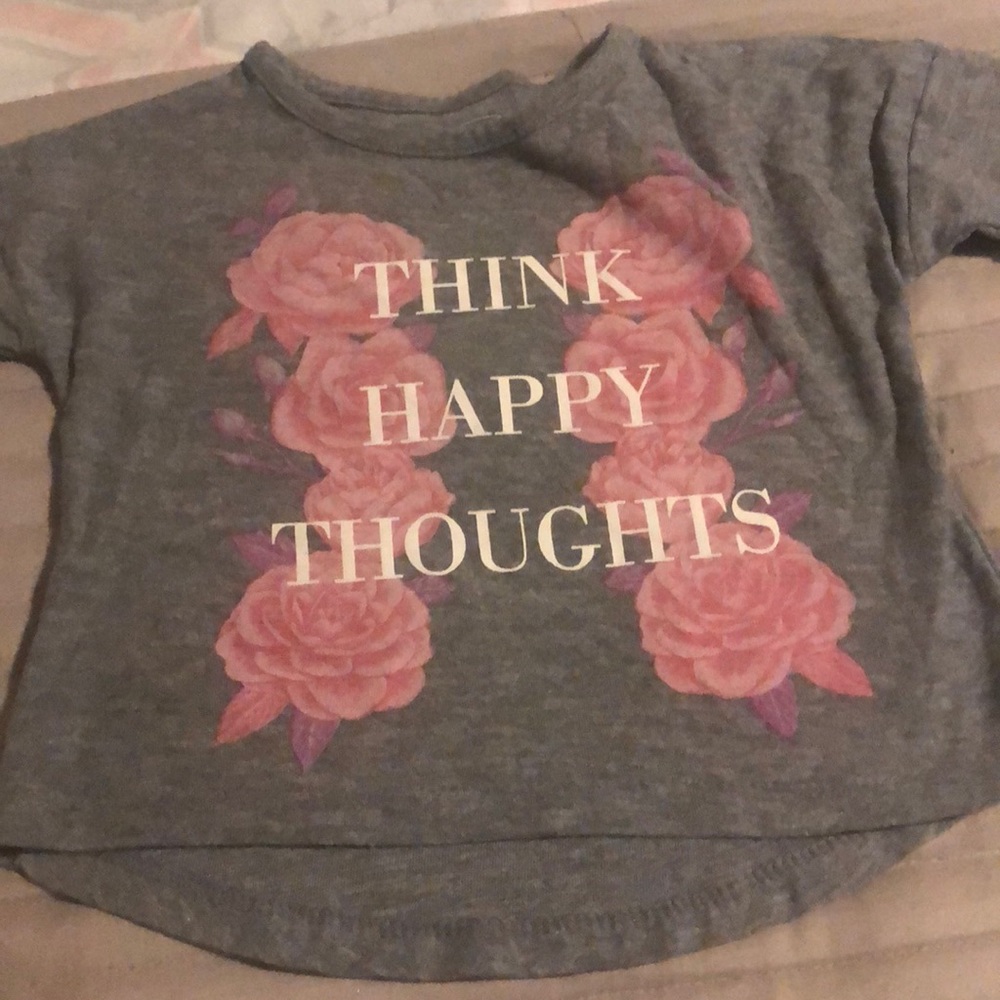 Old navy gray shirt with flowers